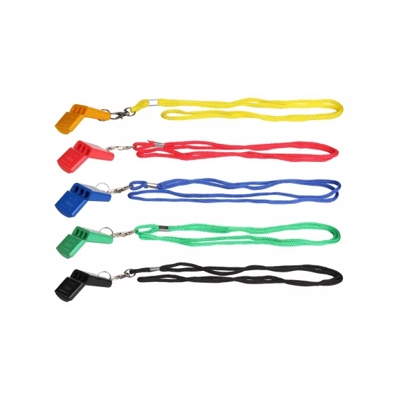 012 fluier de plastic cu curea pentru gat