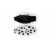Accesoriu decorativ casca schi sau snowboard Funny Kit, alb-negru