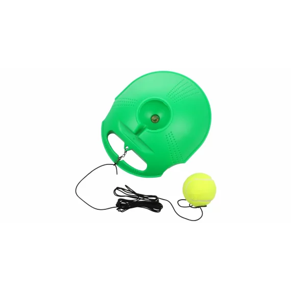 Ajutor antrenament tenis, minge cu elastic Tennis coach verde