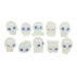Set 10 ornamente decorative fosforescente Alien, verde