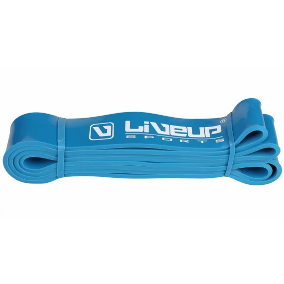 Banda latex aerobic Loop, 208x0,45cm, albastru