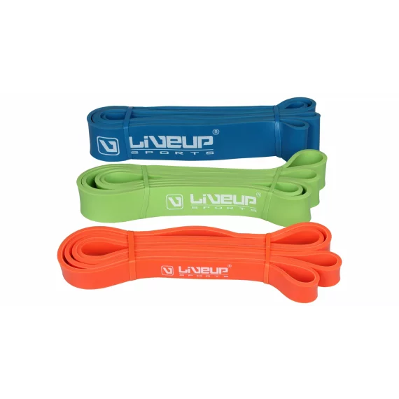 Banda latex aerobic Loop, 208x0,45cm, albastru