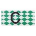 Banderola capitan Diamond verde-alb