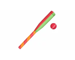 Bata baseball din plastic si minge din spuma