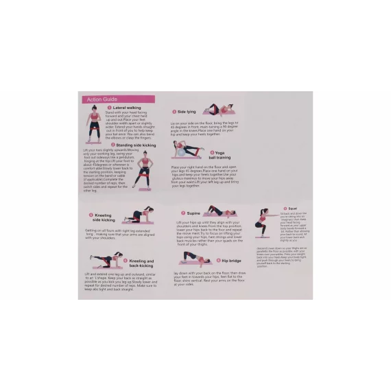 Benzi rezistenta Yoga Hip Band turcoaz
