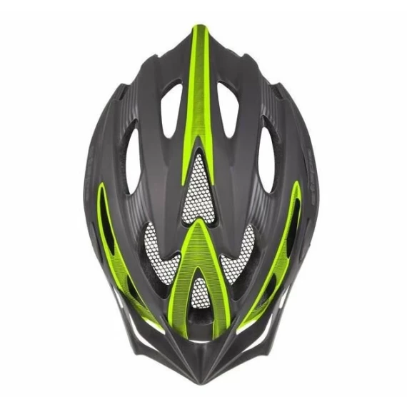 Biker casca pentru bicicleta, negru-galben fluo