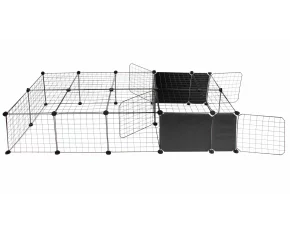 Tarc pentru caini, pisici si animale mici, Merco Block, dimensiuni 161 x 75 x 37 cm, culoare negru