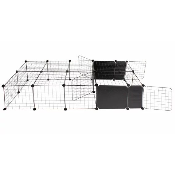 Tarc pentru caini, pisici si animale mici, Merco Block, dimensiuni 161 x 75 x 37 cm, culoare negru
