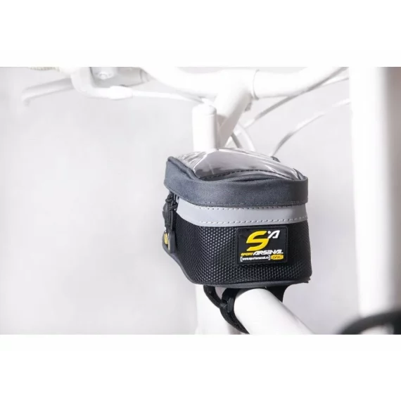 Borseta triunghiulara pentru bicicleta cu buzunar pentru telefon 520