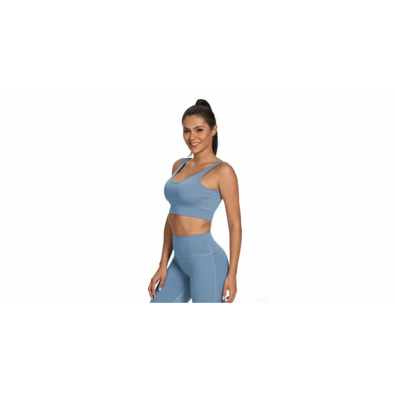 Bustiera Yoga Feel albastru