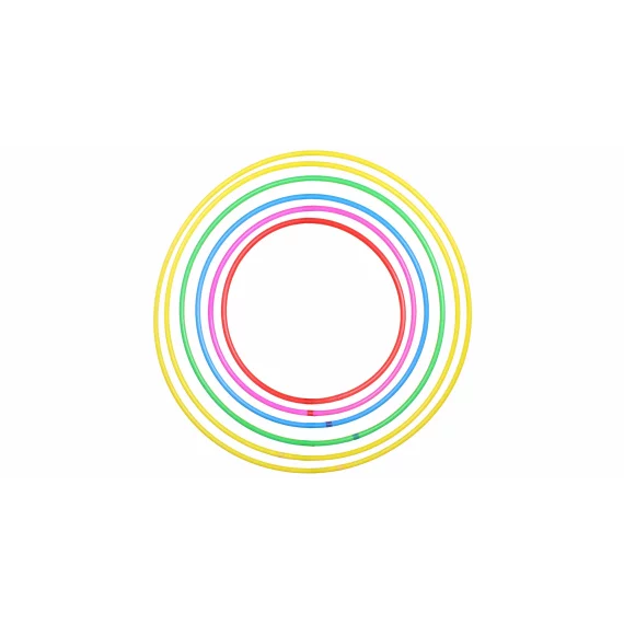 Cerc de gimnastica Hula Hoop, culoare neon