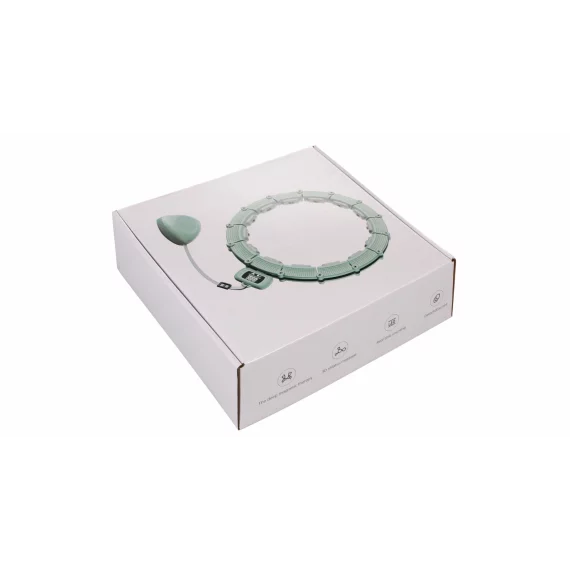 Cerc de gimnastica Hula Hoop Counter, verde
