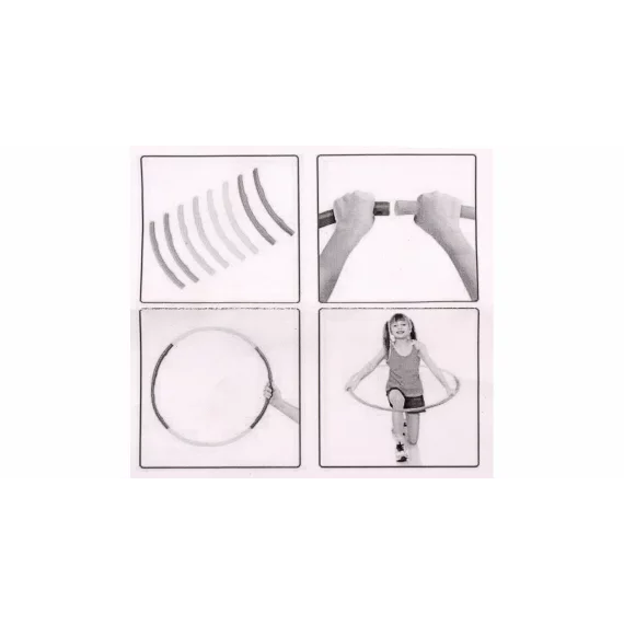 Cerc gimasntica pliabil Hula Hoop Segment