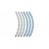Cerc gimnastica Hula Hoop Foam, albastru