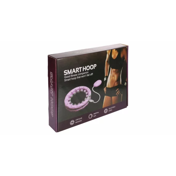 Cerc gimnastica Hula Hoop Massage, alb