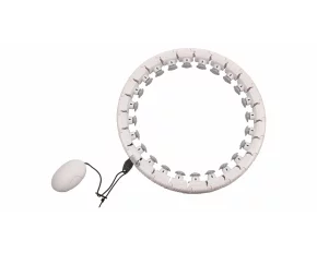 Cerc gimnastica Hula Hoop Massage, alb