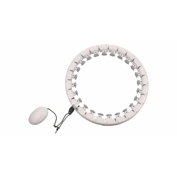 Cerc gimnastica Hula Hoop Massage, alb