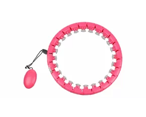 Cerc gimnastica Hula Hoop Massage, rosu