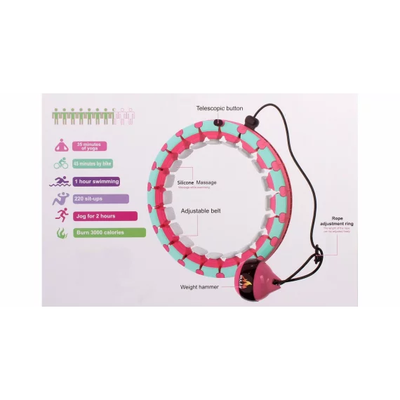 Cerc gimnastica Hula Hoop Smart, albastru