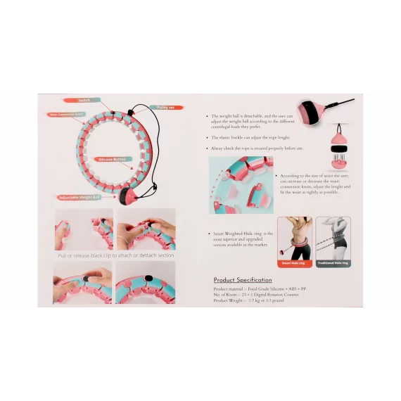 Cerc gimnastica Hula Hoop Smart, albastru