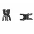 Clip CP-2 Universal bara-bara, bara-inel, negru