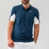 Club 22 Tech tricou polo barbati,alb-albastru inchis