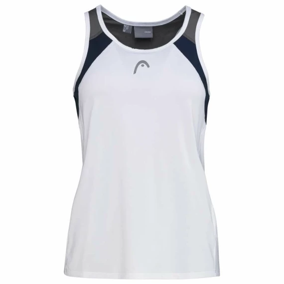 Club 22 tricou fete, alb-albastru inchis