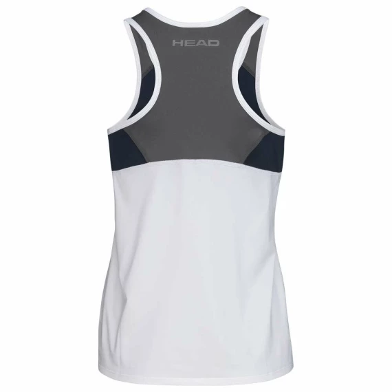 Club 22 tricou fete, alb-albastru inchis