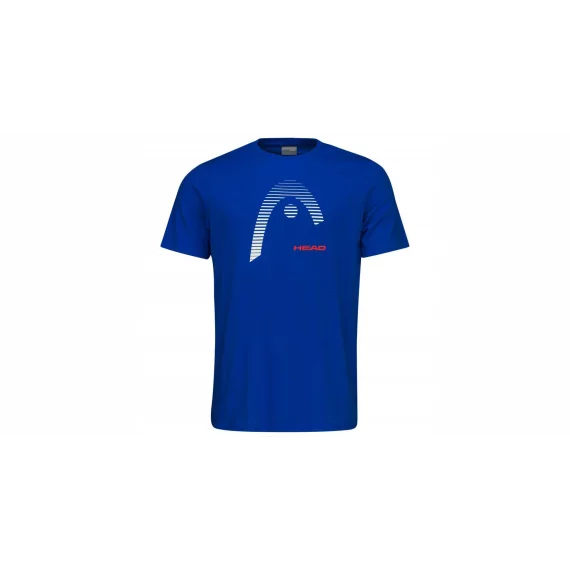 Club Carl 2023 tricou barbati, albastru-alb