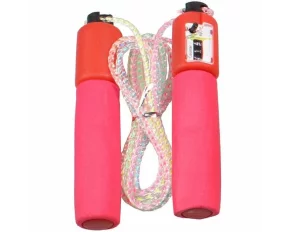Coarda sarituri cu contor, lungime ajustabila JR 33 roz