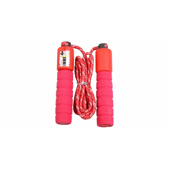 Coarda sarituri cu contor, lungime ajustabila JR 34 roz