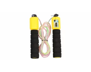 Coarda sarituri  JR 33, cu contor, lungime ajustabila, galben