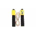 Coarda sarituri  JR 33, cu contor, lungime ajustabila, galben