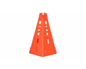 Con hexagonal conic cu gauri portocaliu