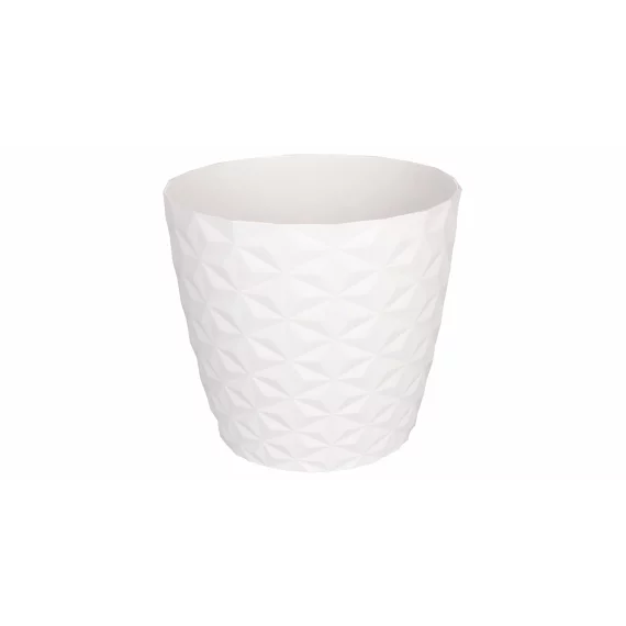 Crystal Mat ghiveci de flori decorativ, alb