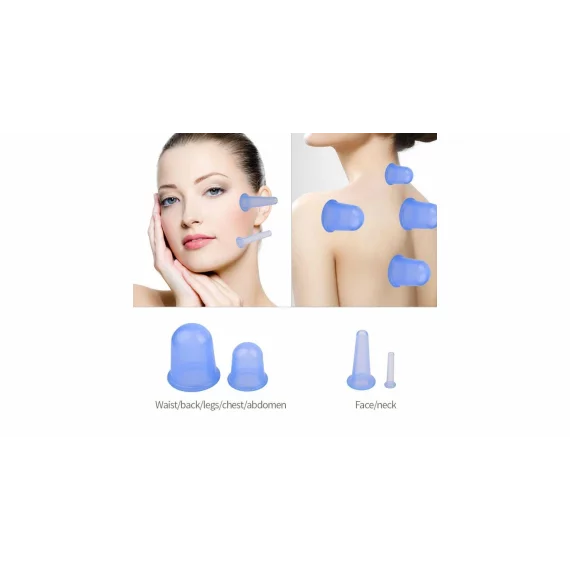 Cups 4Pack silicone hygroscopic tank blue