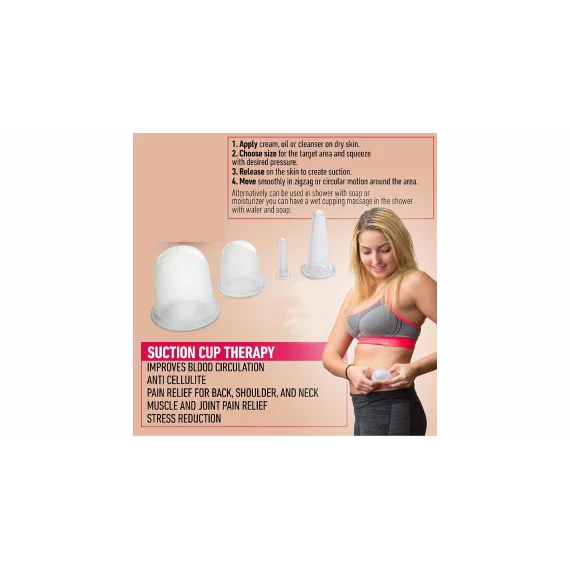 Cups 4Pack silicone hygroscopic tank pink