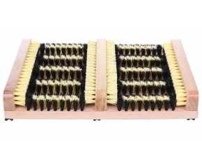 Curatator incaltaminte Shoe Cleaner din lemn cu perii laterale 36 x 27 x 5,5