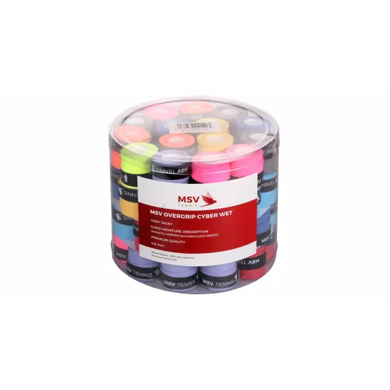 Cyber Wet overgrip 60 buc 0,6 mm grosime MIX