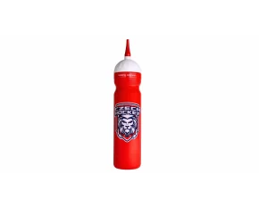 Sticla sport cu pai pentru hochei Czech Lion, rosu