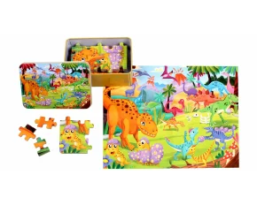Dinosaurs puzzle dinozauri 100 de piese