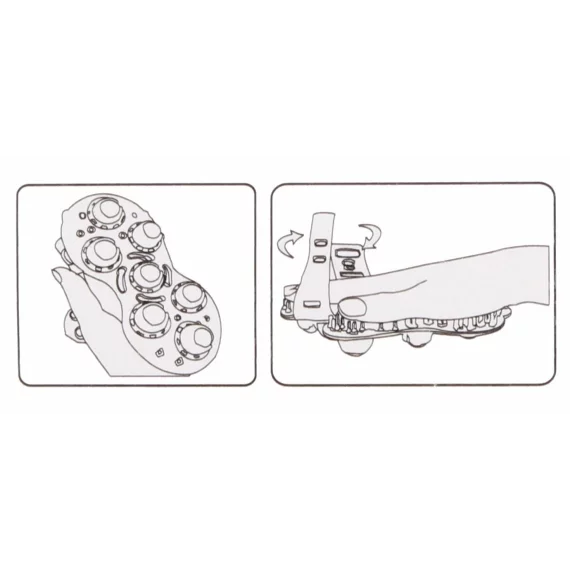 Dispozitiv masaj Massager 7 albastru