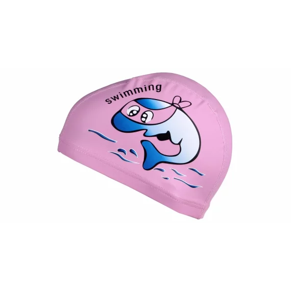 Dolphin children&#039;s swimming cap pink