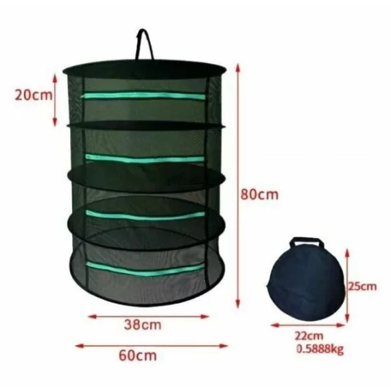 Plasa uscare plante, fructe, flori, ciuperci, Merco Dryer 80, 4 niveluri, 80 x 60cm