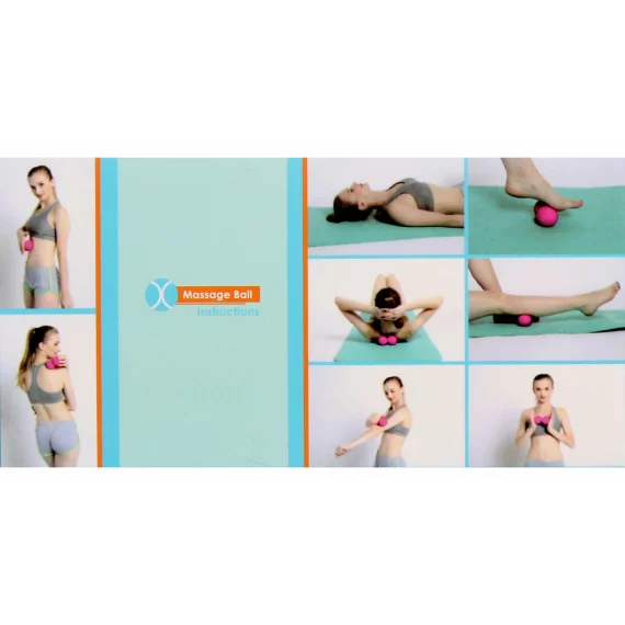 Dual Ball minge de masaj, albastru