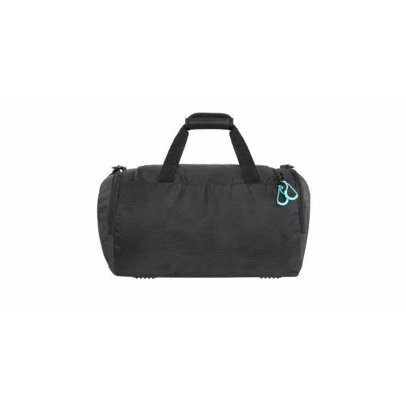 Duffle Bag L sportovní taška černá-tyrkysová