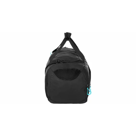 Duffle Bag L sportovní taška černá-tyrkysová
