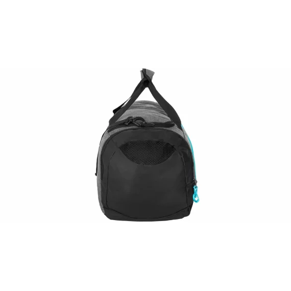 Duffle Bag L sportovní taška šedá-tyrkysová