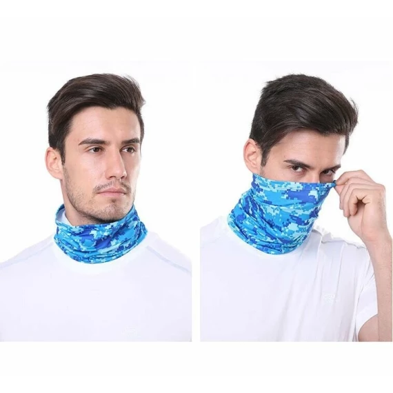 Esarfa multifunctionala Camouflage albastru