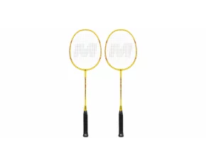 Exel set rachete de badminton, galben